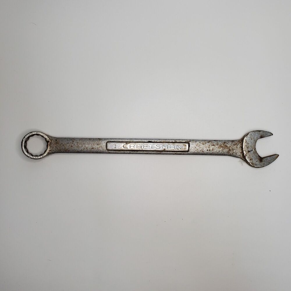 Craftsman 1 Inch Combination Wrench Forged in USA -V- 44705 Vintage Tool